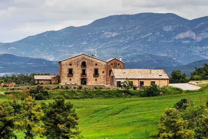 eco farmhouse surrounded by nature close Barcelona